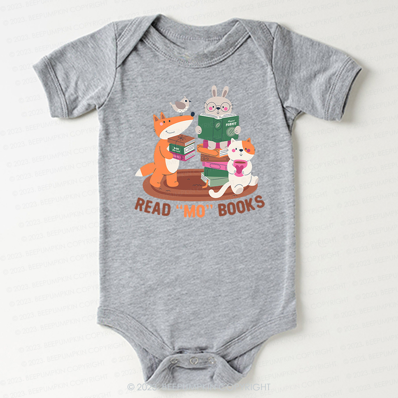 Read Mo Books Fox Rabbit Cat Bodysuit For Baby