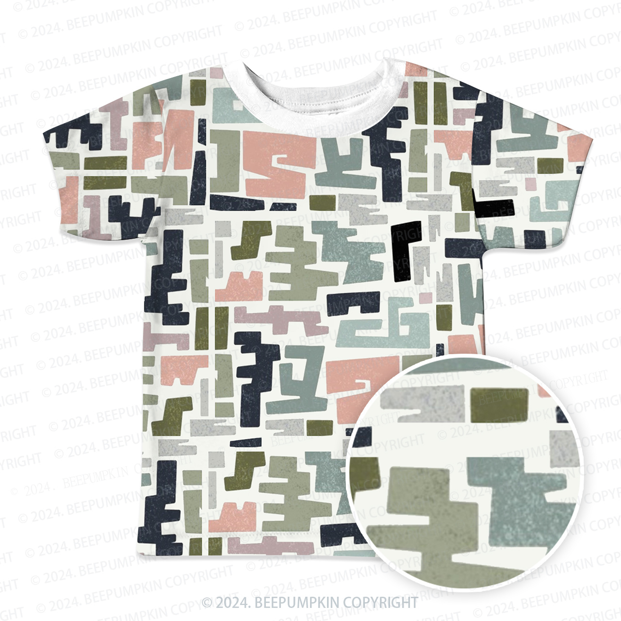 Irregular Colorful Geometry All Over Print Kids Tees