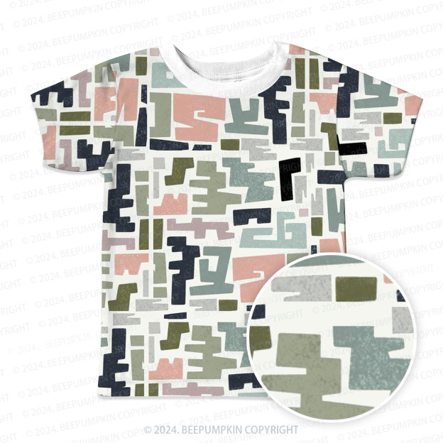 Irregular Colorful Geometry All Over Print Kids Tees