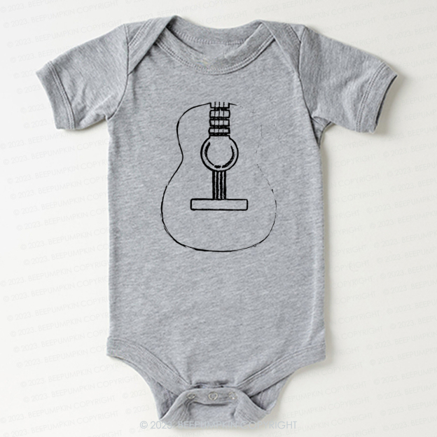 Acoustic Guitar Musician Bodysuit For Baby