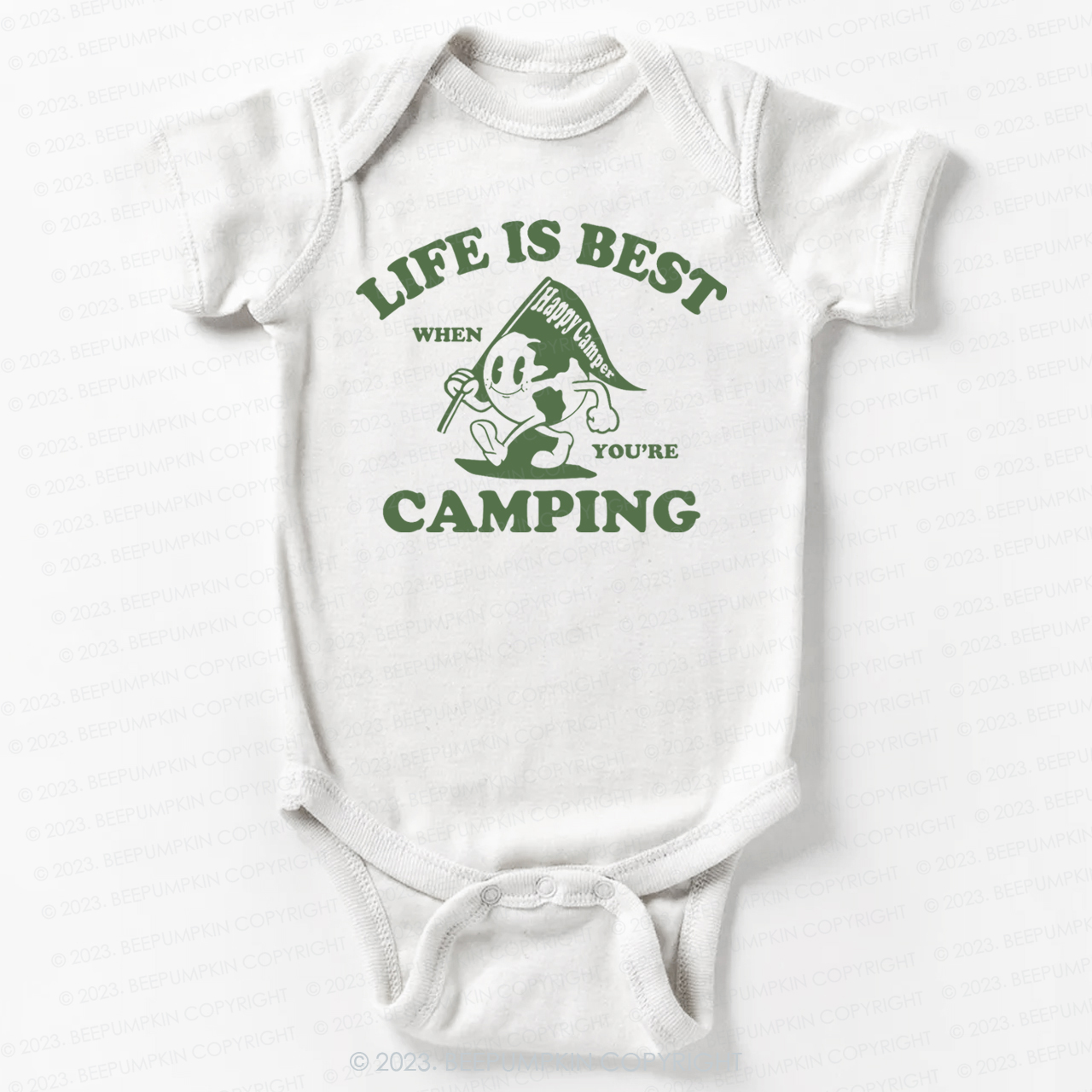 Life Is Best When You're Camping  Bodysuit For Baby
