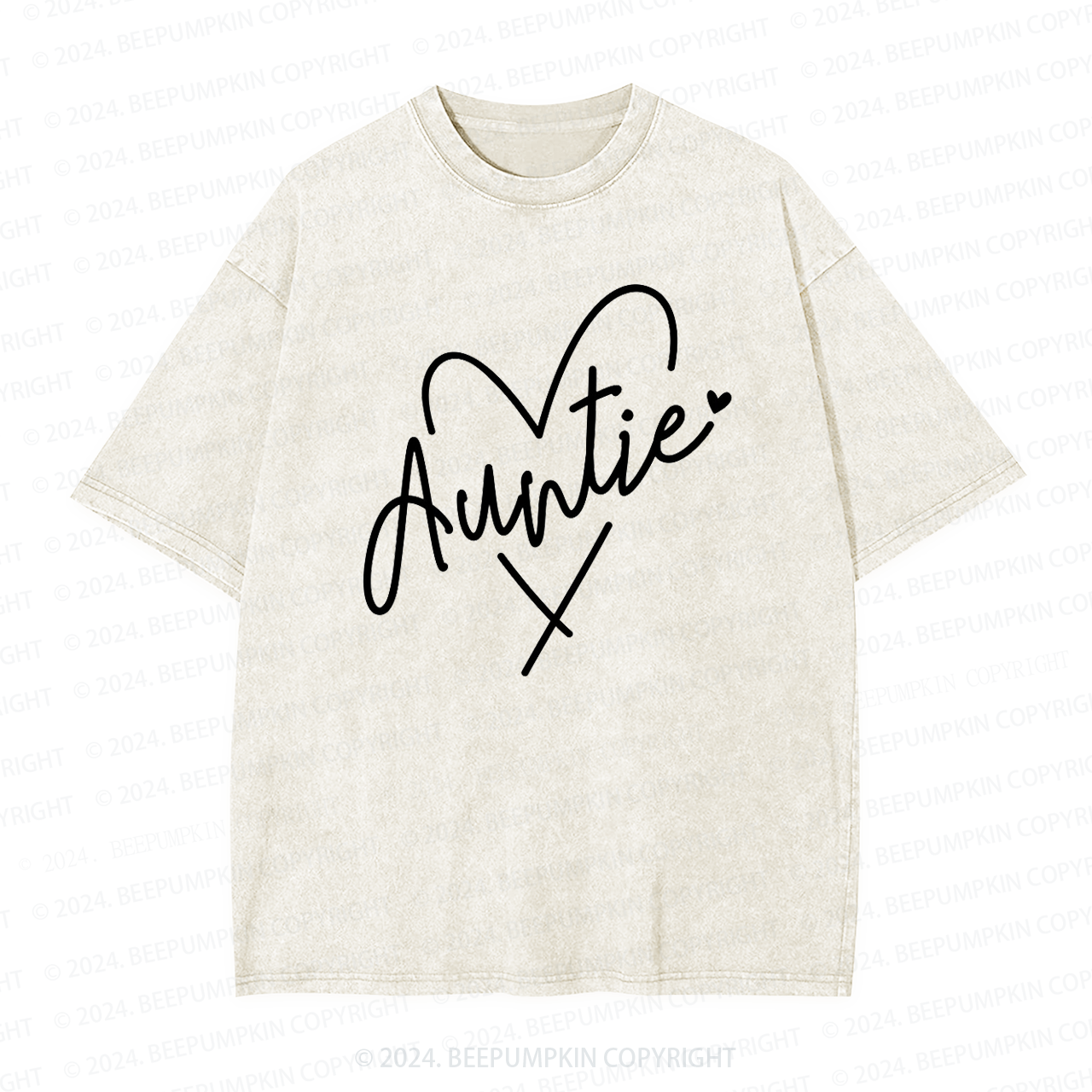 Auntie Heart Auntie Washed Tees