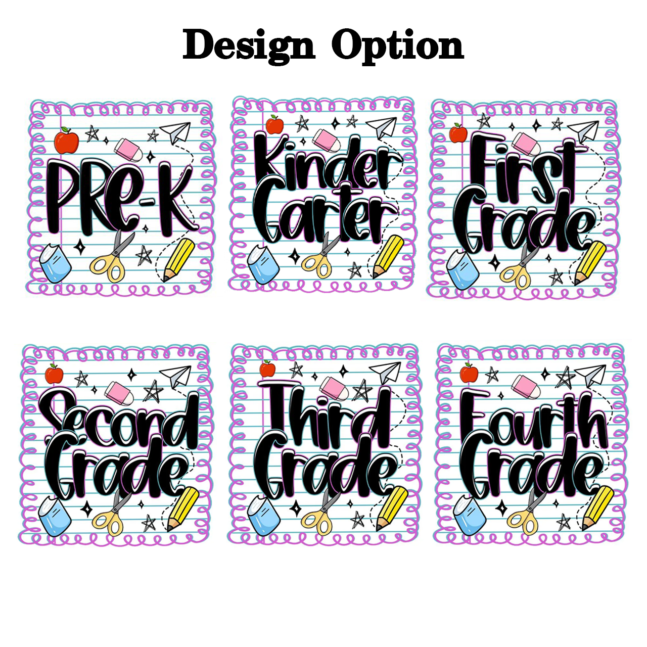 Personalized Back To School Bundle Toddler&Kids Washed Tees