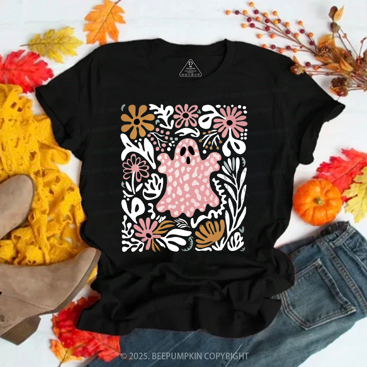 Halloween Boho Ghost T-Shirts Beepumpkin