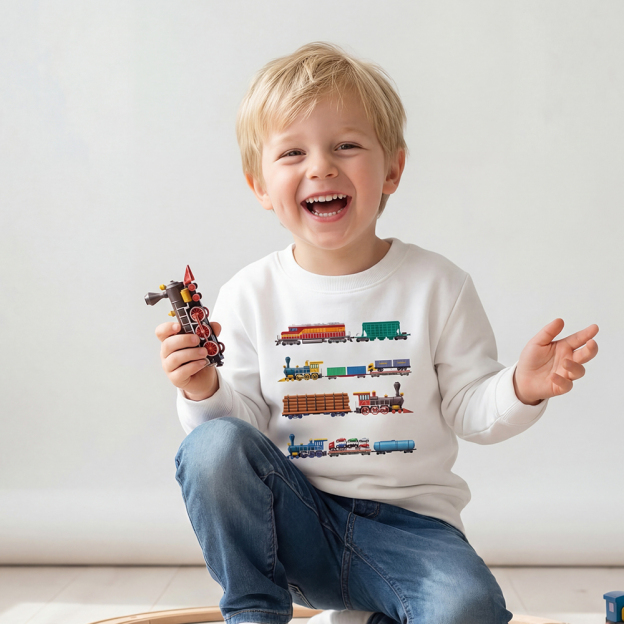 Rainbow Train Kid's Sweatshirt