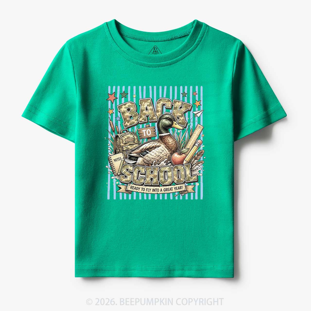Mallard Duck Back To School Toddler&Kid's Tees