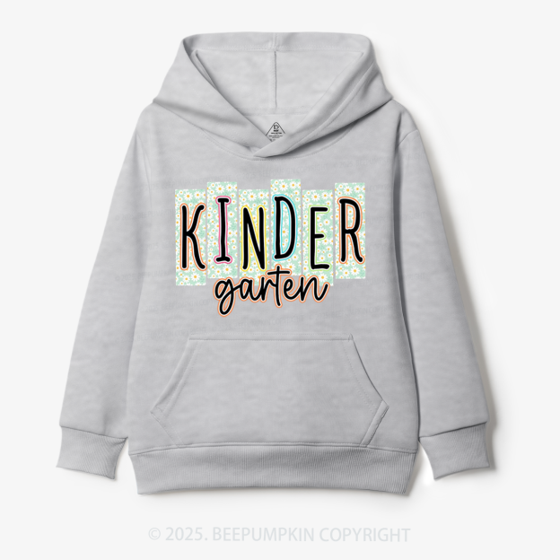 Personalized Floral School Days Kid's Hoodies Beepumpkin