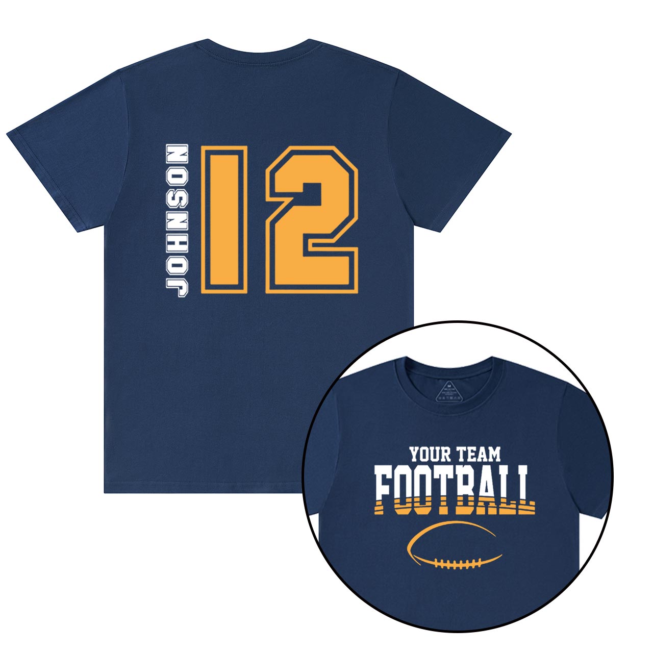 Personalized Football Team Pride T-Shirts Beepumpkin