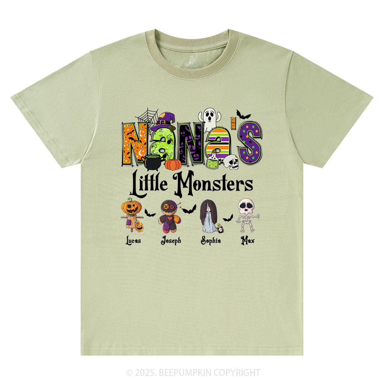 Personalized Nana's Little Monsters T-Shirts Beepumpkin