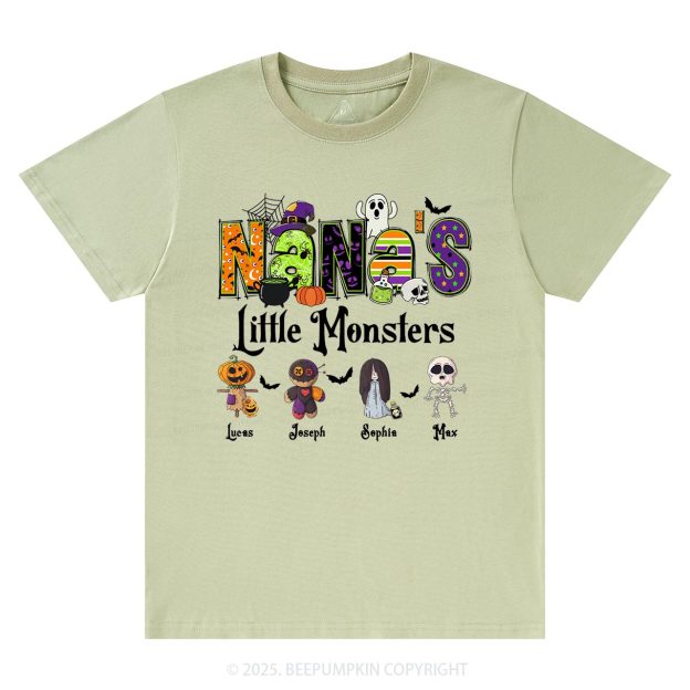 Personalized Nana's Little Monsters T-Shirts Beepumpkin