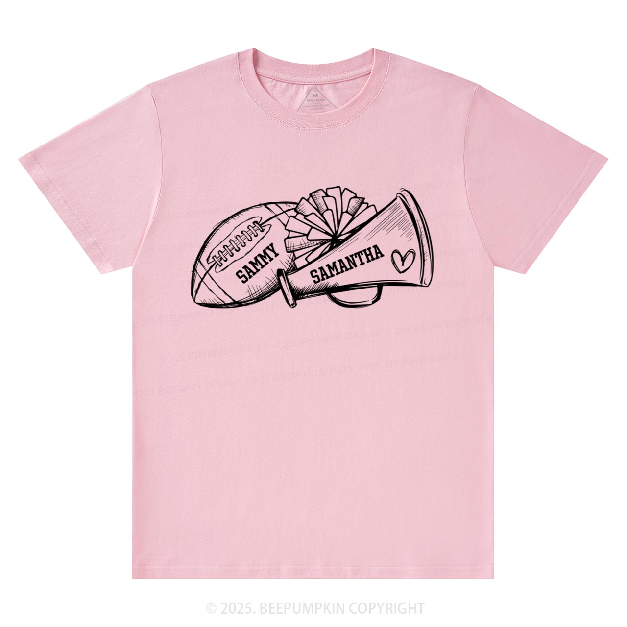 Personalized Football Cheer Mama T-Shirts Beepumpkin