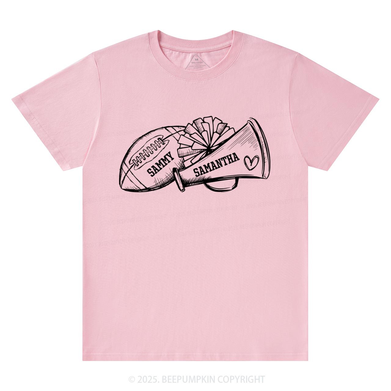 Personalized Football Cheer Mama T-Shirts Beepumpkin