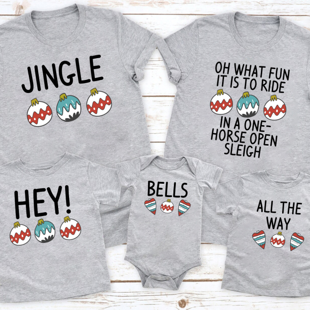 Hey Bells Christmas Family Matching Shirt
