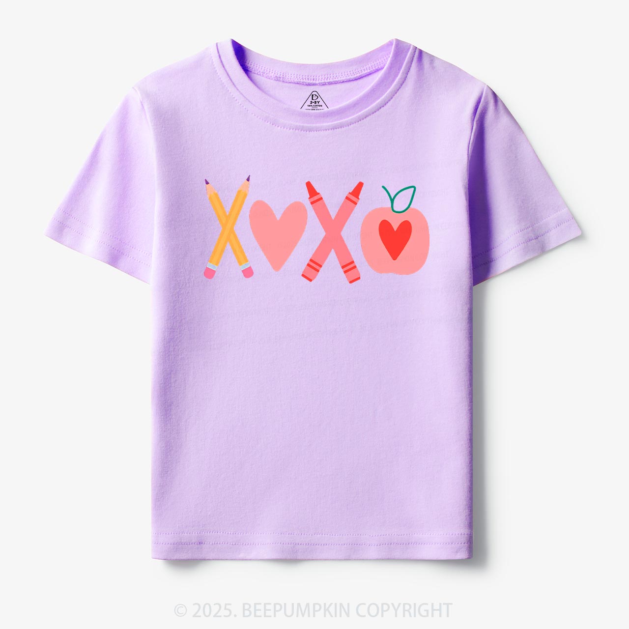Pencils & Crayons Valentine’s Day Toddler&Kid's Tees Beepumpkin