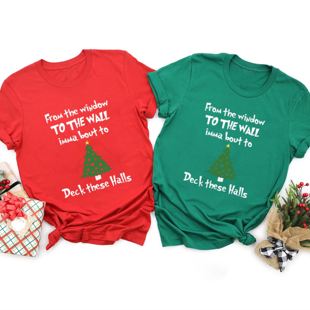 Deck These Halls Christmas Family Matching Shirt