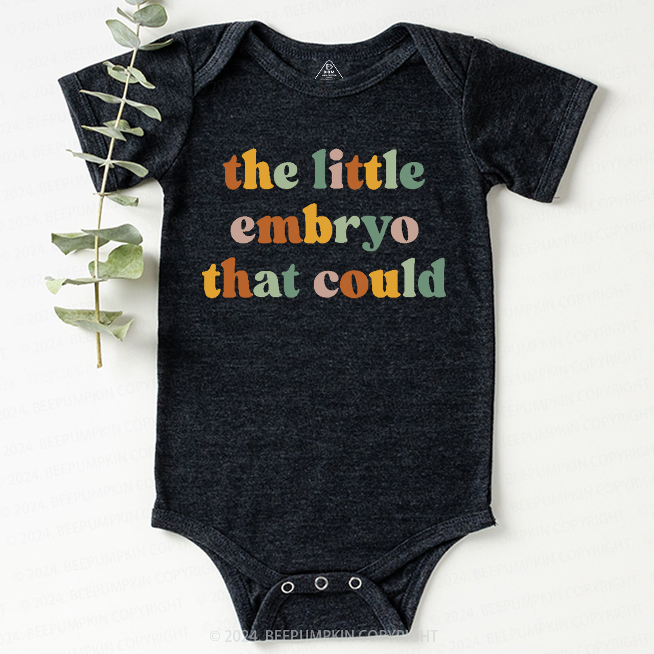 The Little Embryo That Could  Baby Bodysuit 7