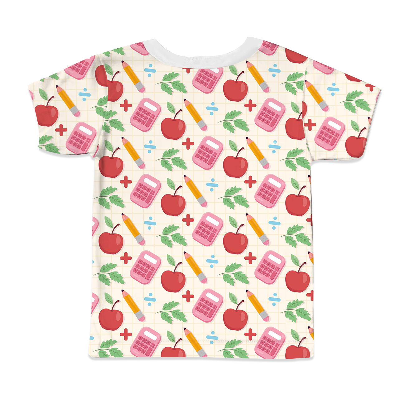 Red Apple Back To School All Over Print Kids Tees