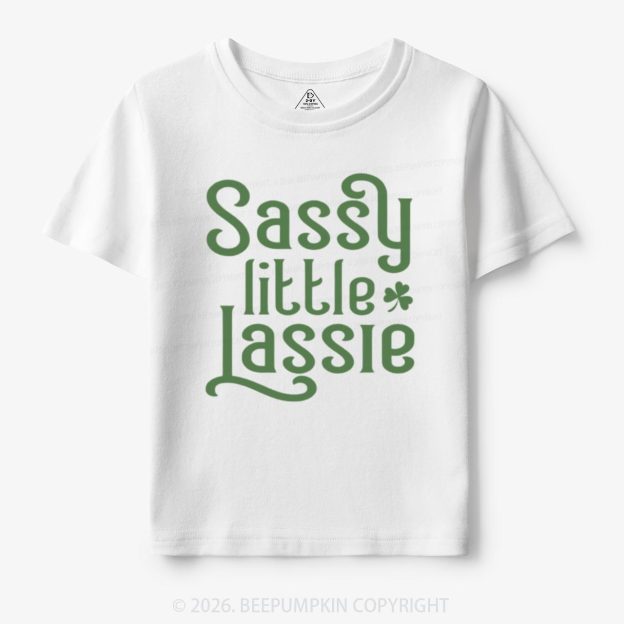 Sassy Little Lassie St. Patrick's Day Toddler&Kid's Tees Beepumpkin