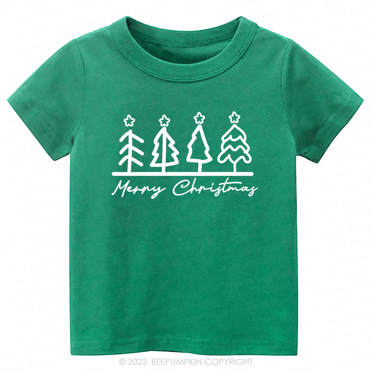 Natural Toddler Tee Christmas Tree Beepumpkin