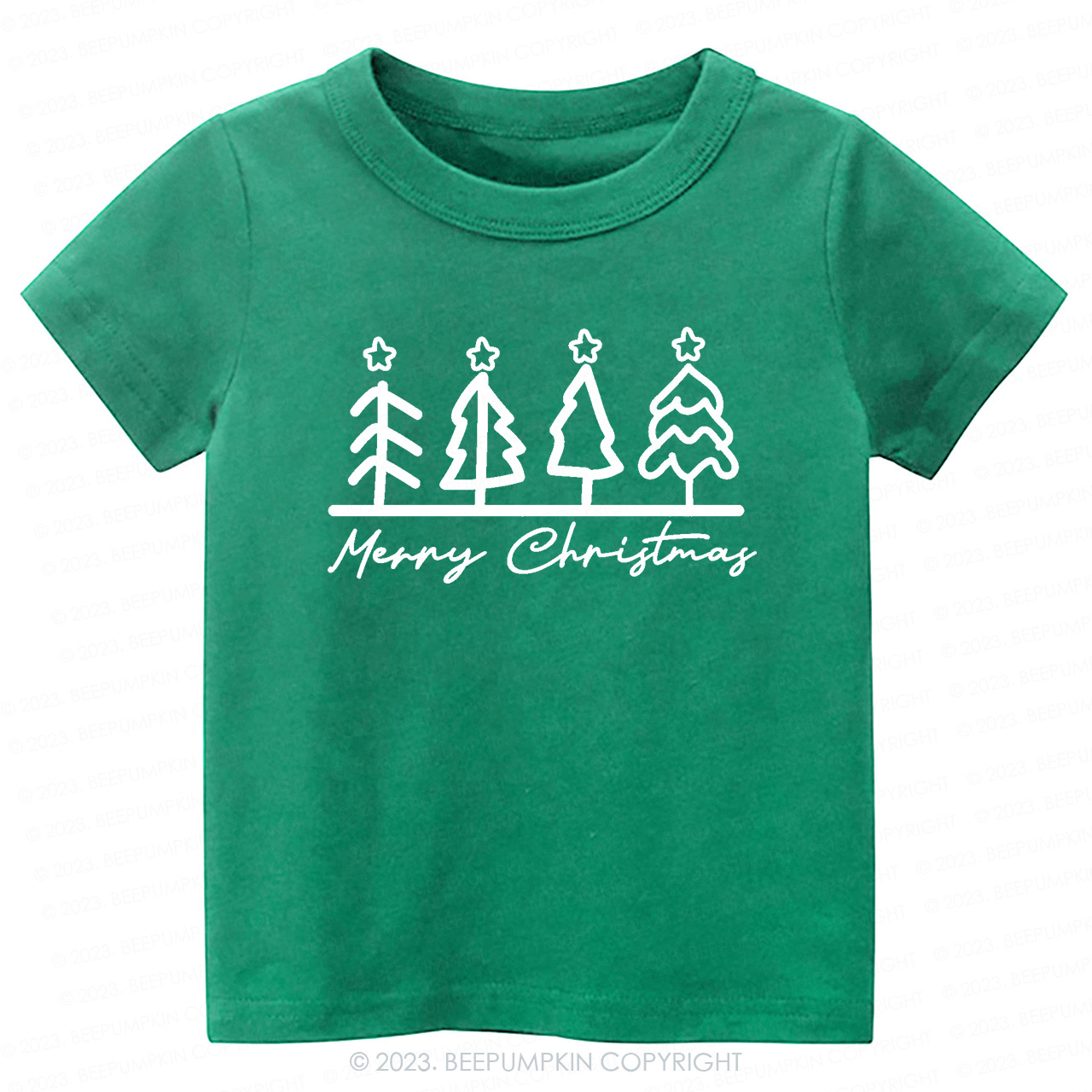 Natural Toddler Tee Christmas Tree Beepumpkin