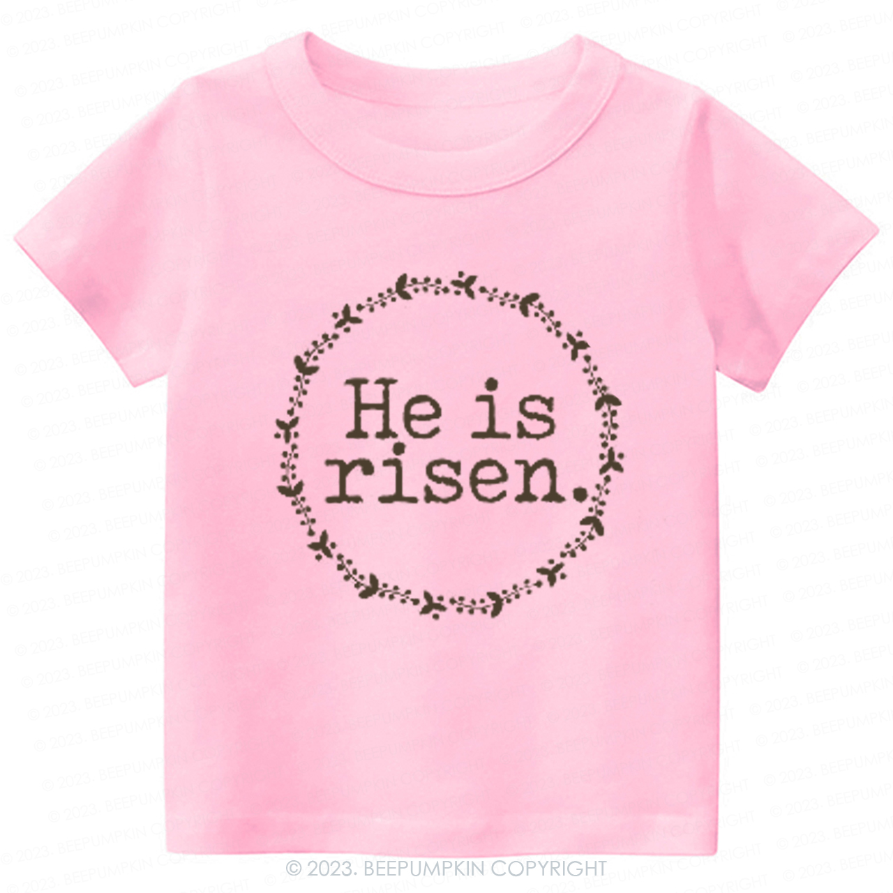 He Is Risen Faith Based Easter-Toddler Tees