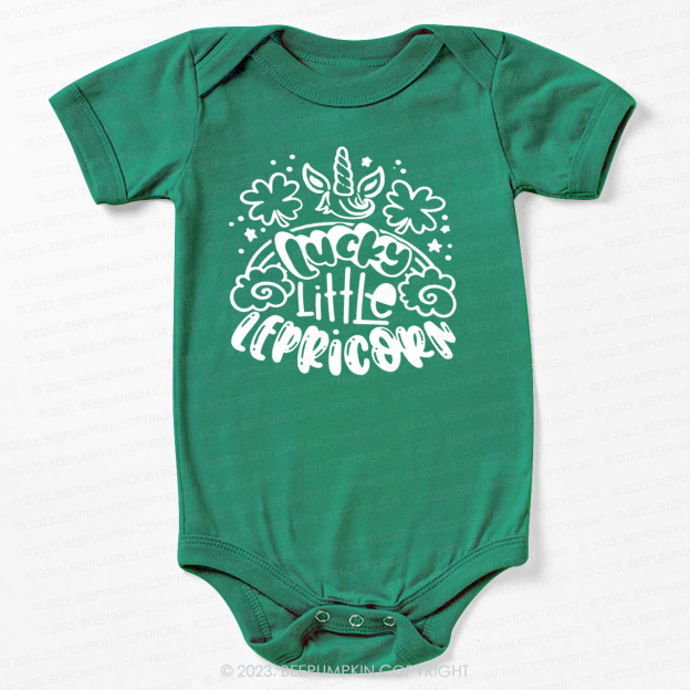 Lucky Little Lepricorn St.Patricks Day Bodysuit For Baby