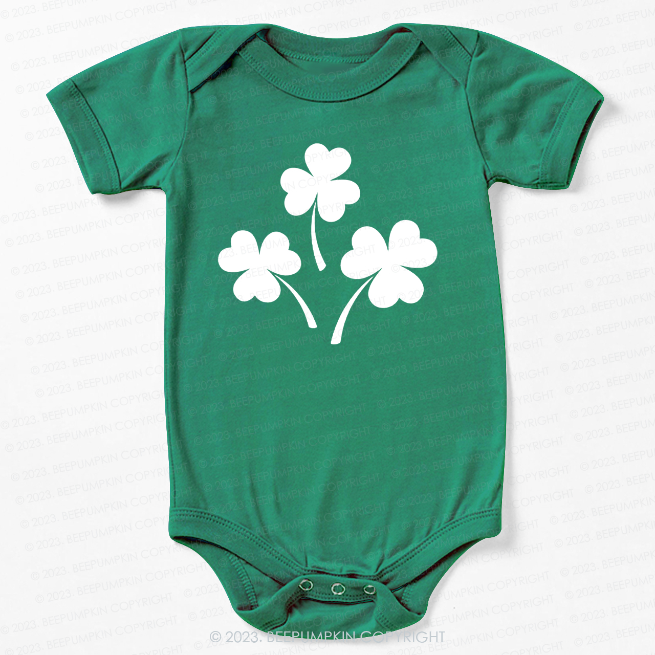 Shamrock St.Patricks Day Bodysuit For Baby