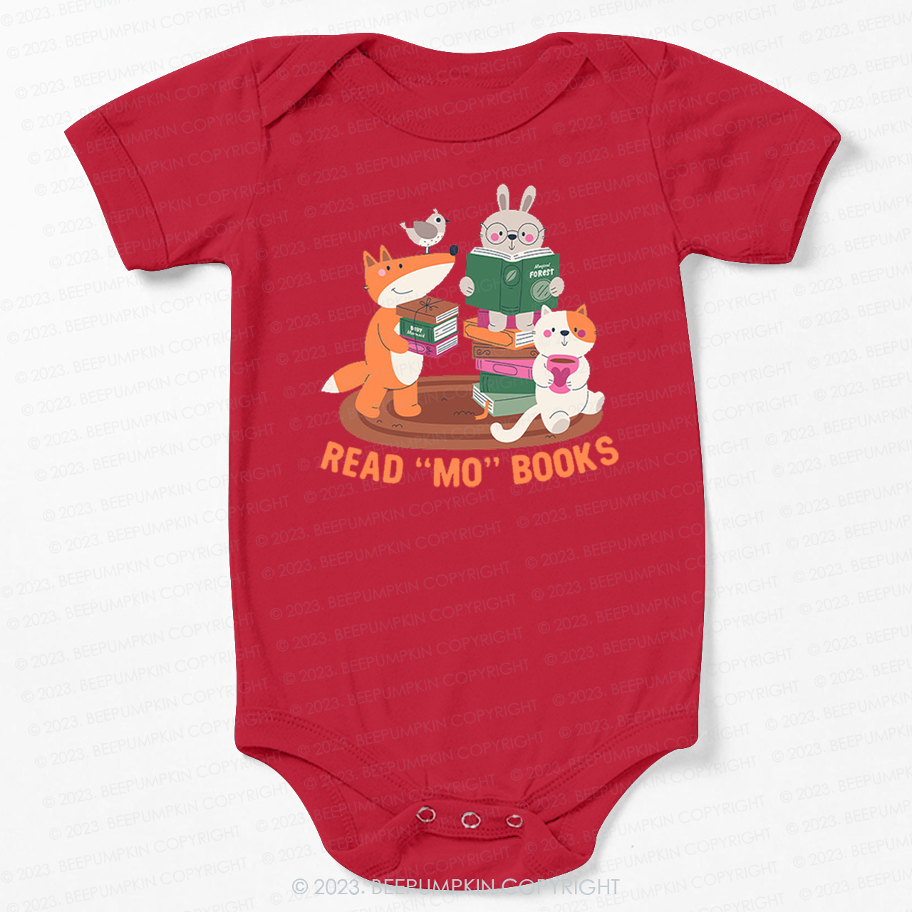 Read Mo Books Fox Rabbit Cat Bodysuit For Baby