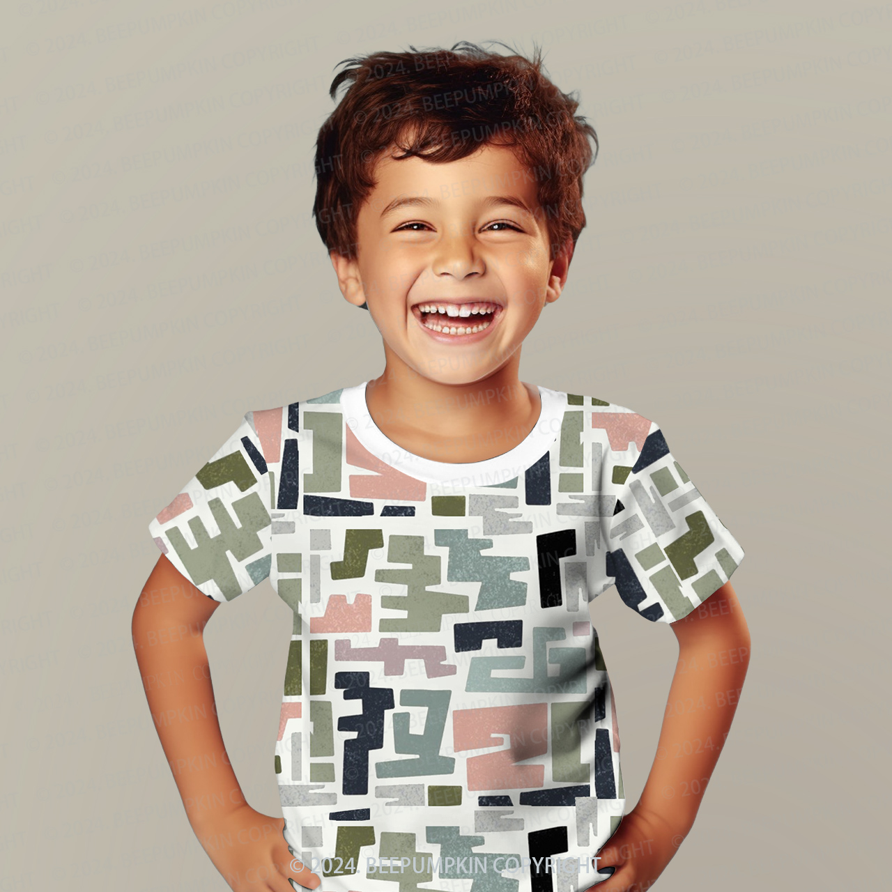 Irregular Colorful Geometry All Over Print Kids Tees