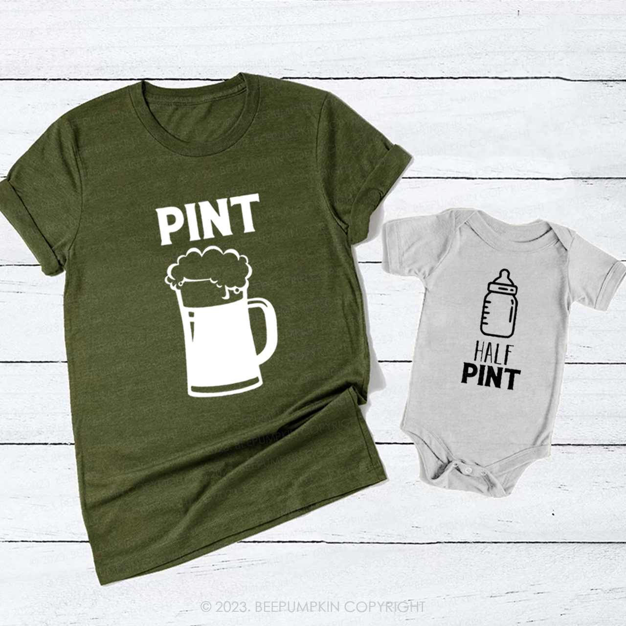 Pint And Half Pint T-Shirts For Mom&Me