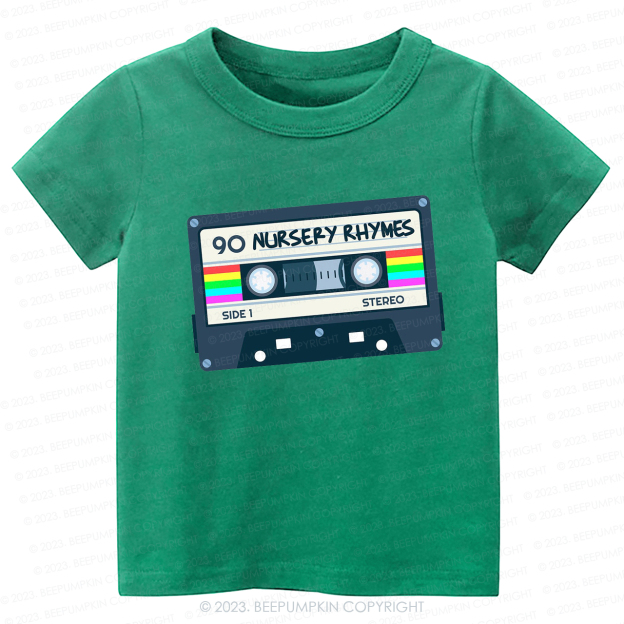 Nursery Rhymes Natural Mixtape Kids Shirt