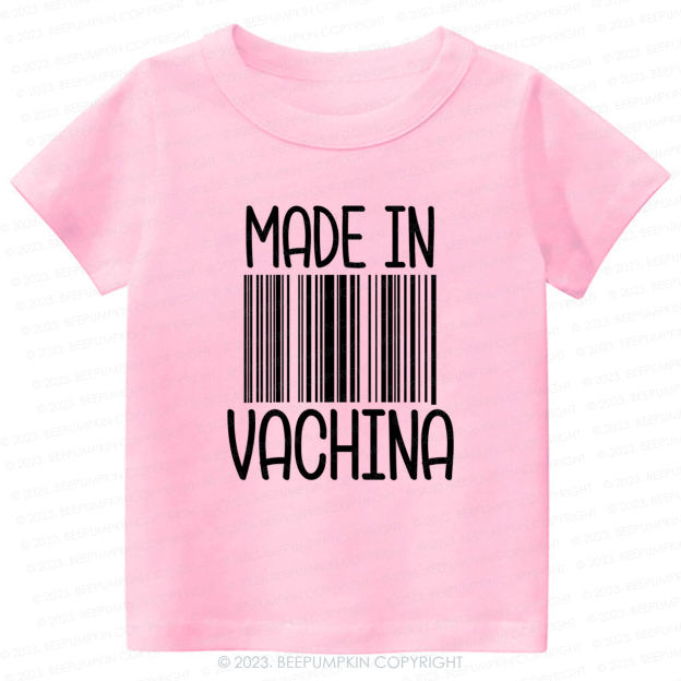 Funny Made In Vachina Kids Shirt