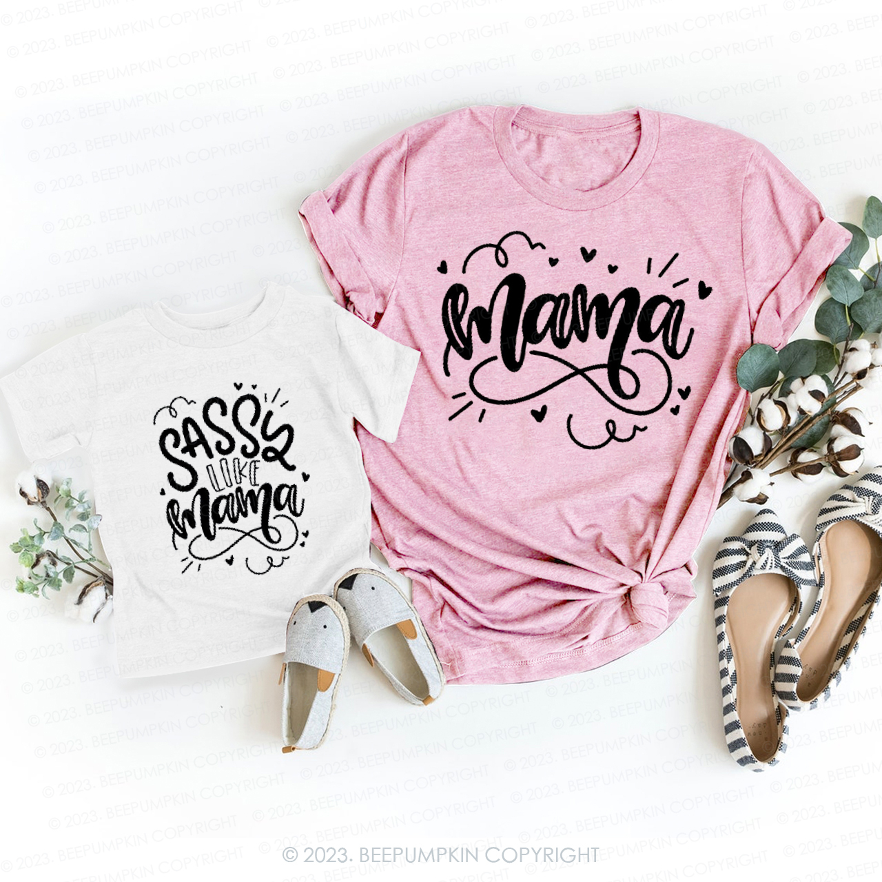 Sassy Like Mama T-Shirts For Mom&Me