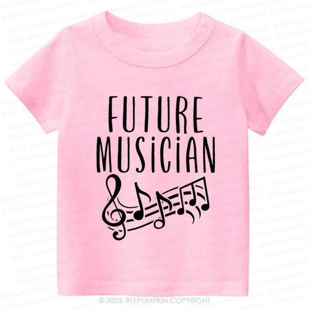 Future Musician Musical notes Kids Shirt