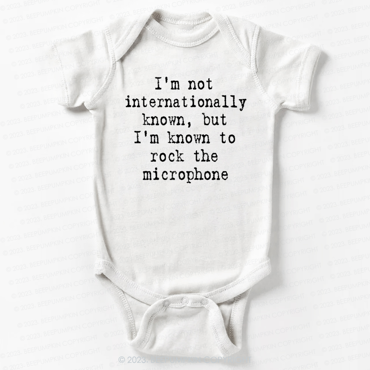 It Takes Two I'm Not Internationally Known Bodysuit For Baby