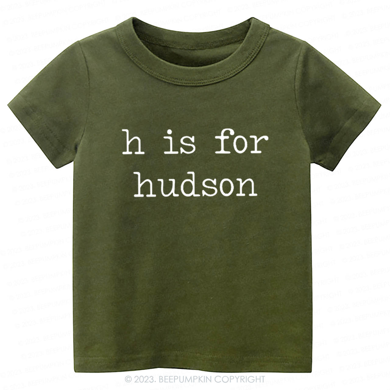 Personalized Vintage Letter Is For Name Toddler Shirt