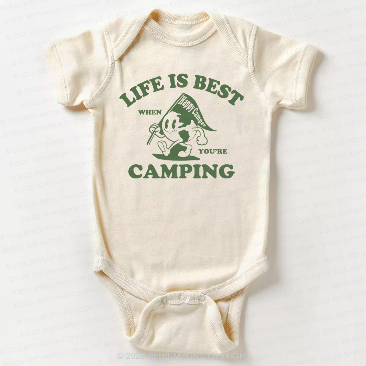 Life Is Best When You're Camping  Bodysuit For Baby