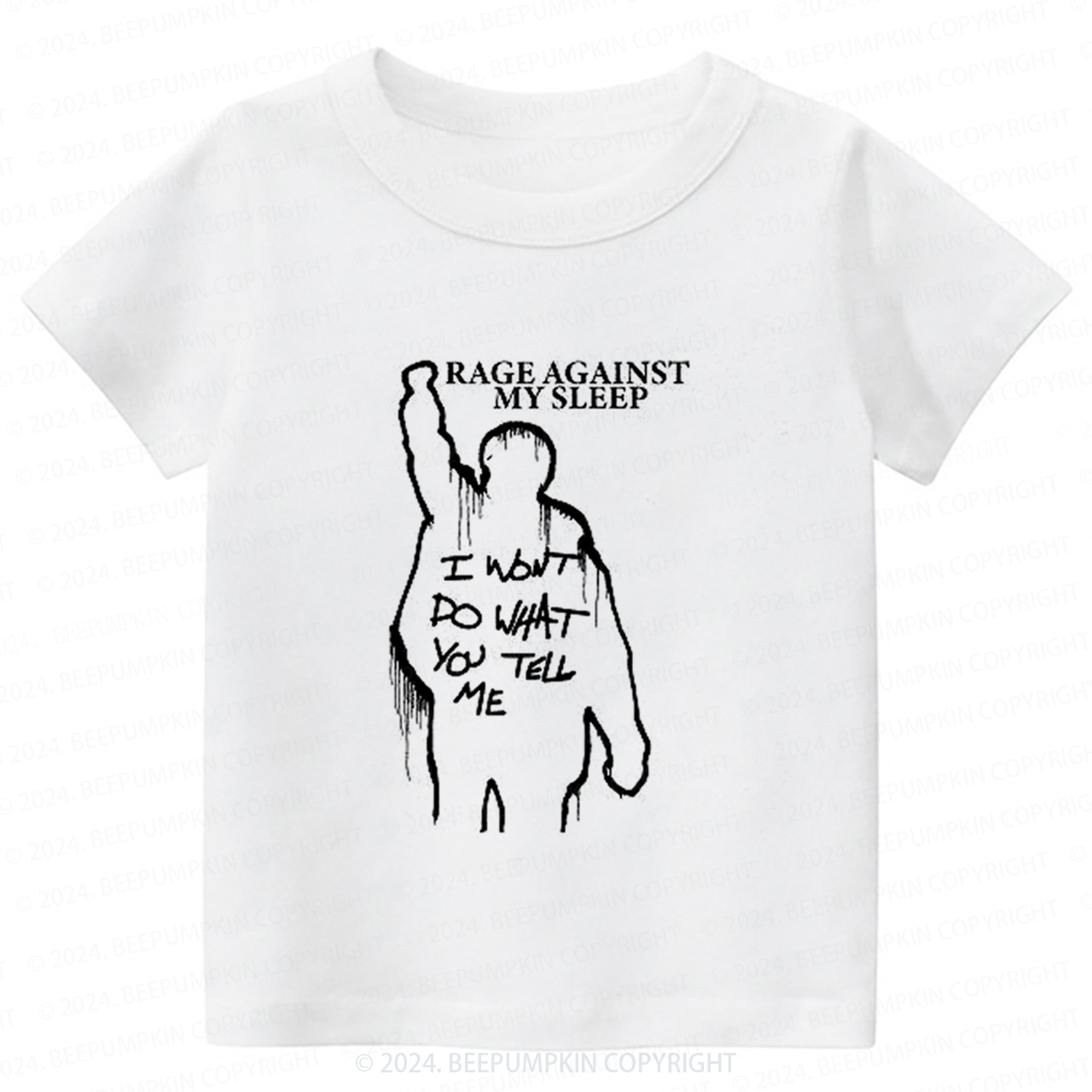 Rage Against My Sleep Toddler&Kids Tees 7