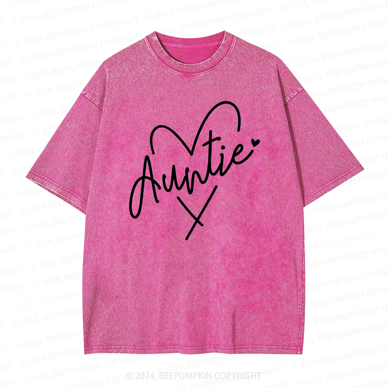 Auntie Heart Auntie Washed Tees