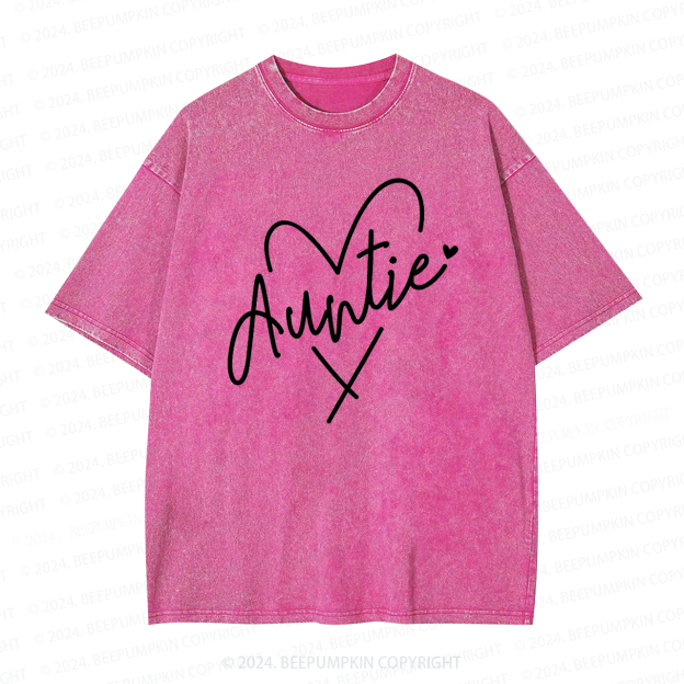 Auntie Heart Auntie Washed Tees