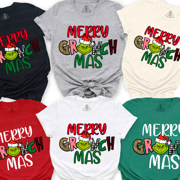 Merry Christmas Quote Family Matching T-Shirts 