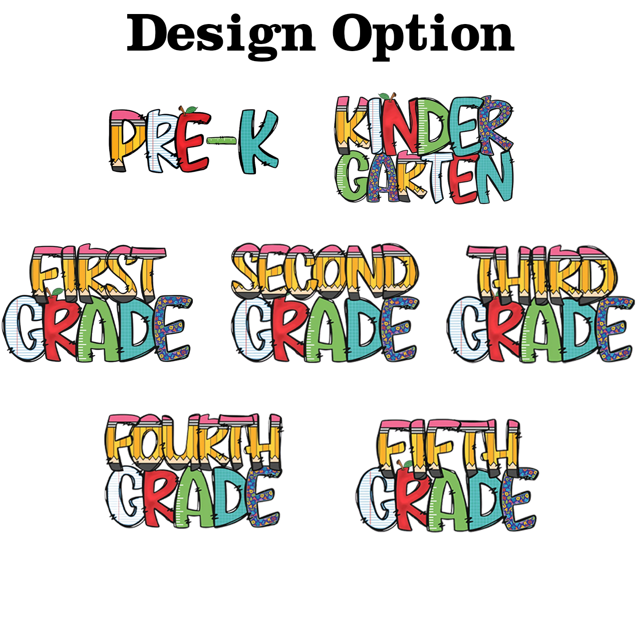 Personalized Grade Level Fun Toddler&Kid's Tees Beepumpkin 