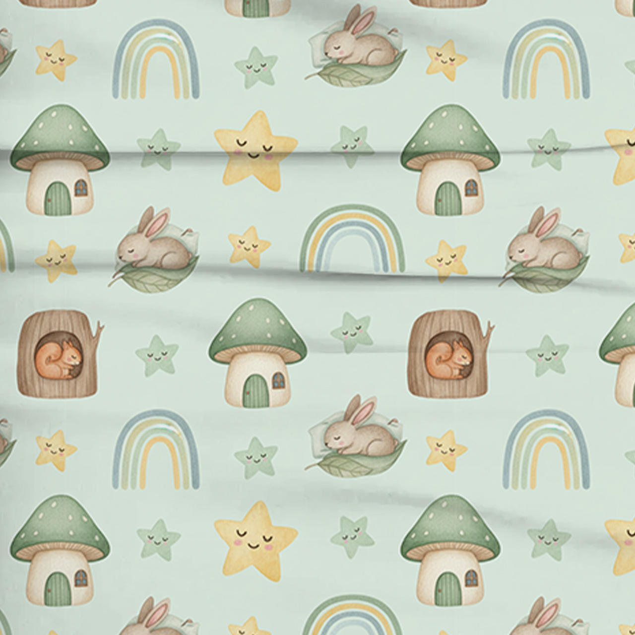 Sweet Dream Forest Two-Piece Pajama Set For Kids