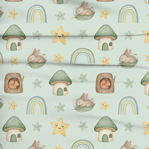 Sweet Dream Forest Two-Piece Pajama Set For Kids