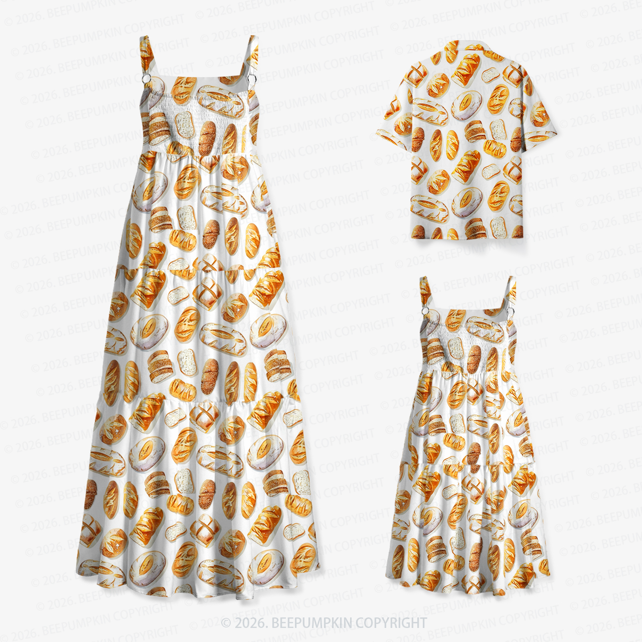Bread & Butter Mom&Kids Summer Matching All-Over Print Outfits
