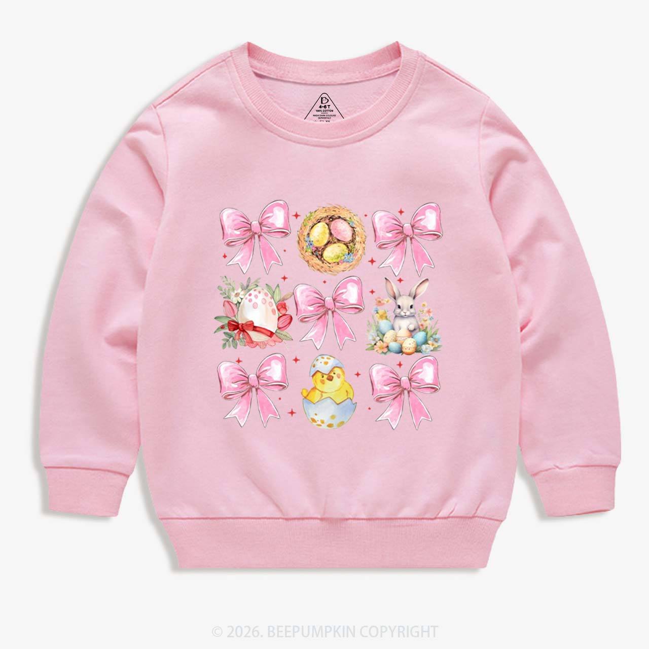 Bloom & Bunny Delight Kid's Sweatshirt