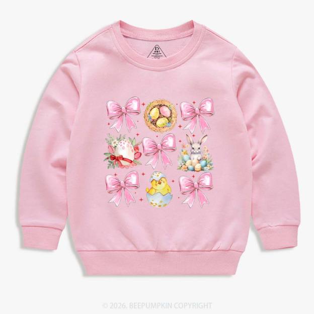 Bloom & Bunny Delight Kid's Sweatshirt