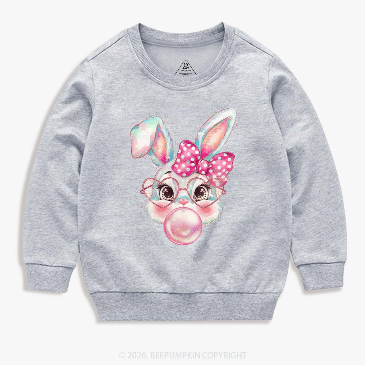 Sassy Bunny Bubble Kid's Sweatshirt