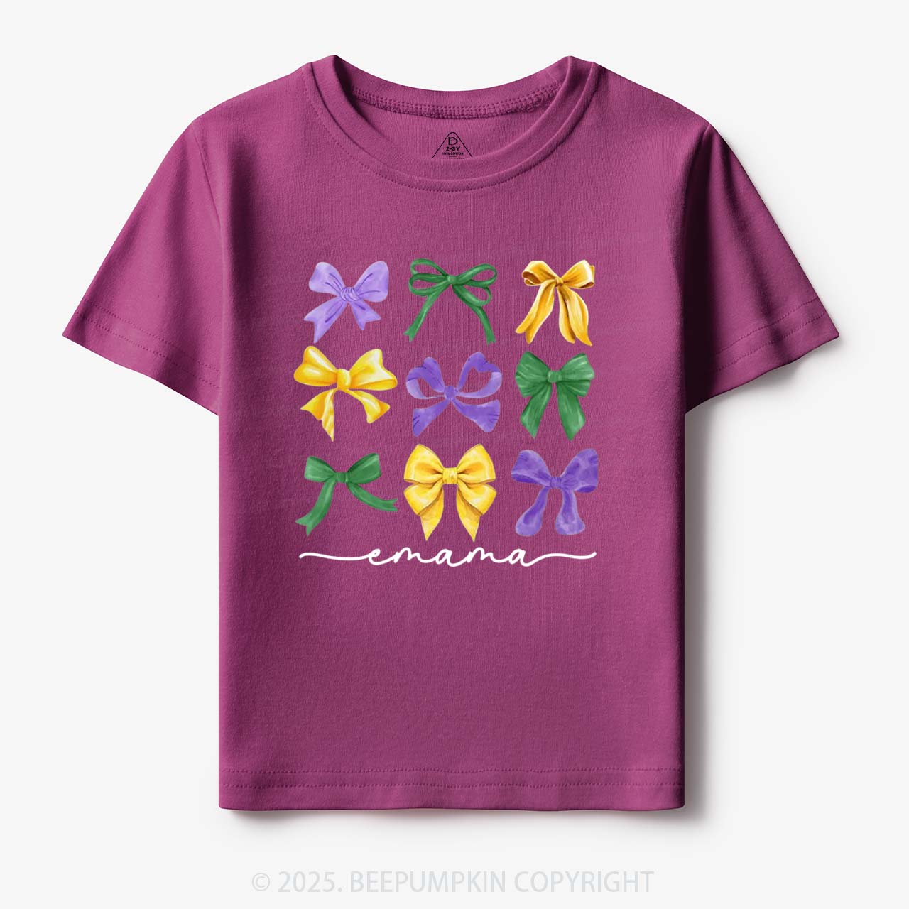 Personalized Carnival Bow Name Toddler&Kid's Tees Beepumpkin