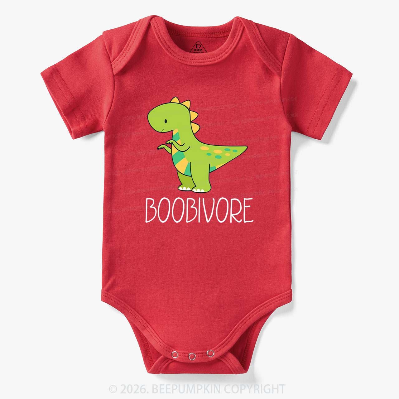 Funny Boobivore Dinosaur Bodysuit